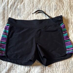 Athleta Black and Purple Women's Shorts